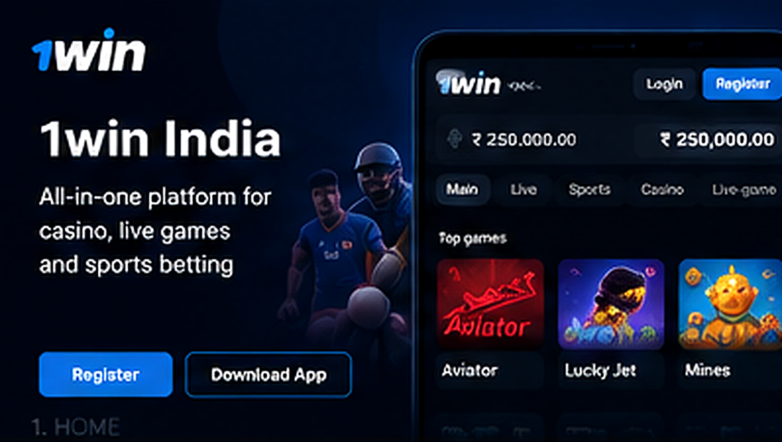 1win India casino and sports handbook